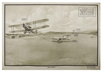 Royal Air Force World War I Training Poster -- Large-Format Lithograph Poster Entitled Bad Landing Measures 40 x 27